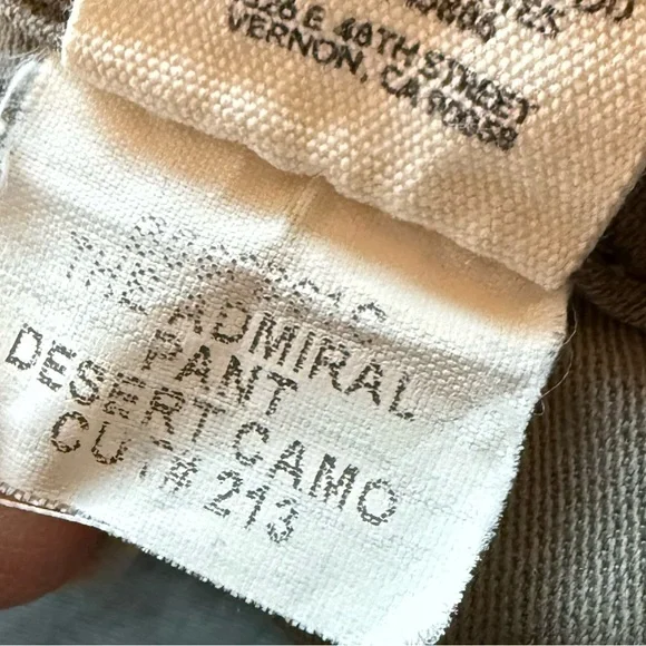 THE GREAT. The Admiral Twill Pants Desert Camo Boho Casual Women’s Size 25 - Picture 15 of 15